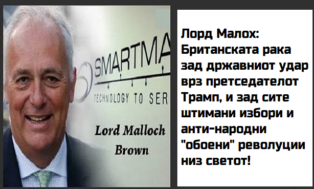 Лорд Малох: Британската Рака зад Државните Удари, Лажирани Избори, Обоени Револуции во САД, Македонија и низ Светот!
